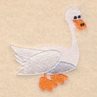Cartoon Goose Machine Embroidery Design