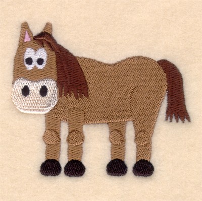 Cartoon Horse Machine Embroidery Design
