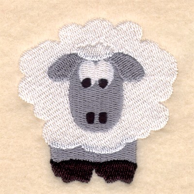 Cartoon Sheep Machine Embroidery Design