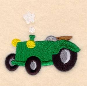 Picture of Cartoon Tractor Machine Embroidery Design