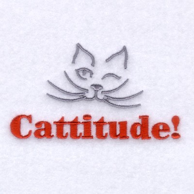 Cattitude! Machine Embroidery Design