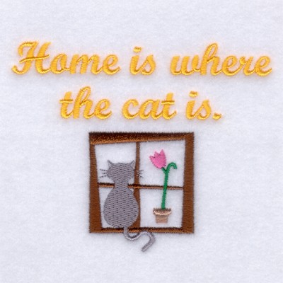 Home Is Where... Machine Embroidery Design