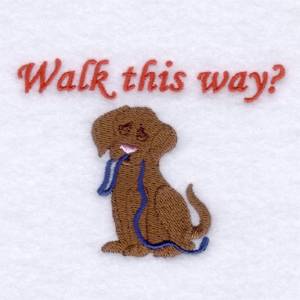 Picture of Walk This Way? Machine Embroidery Design