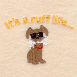 Picture of Its a Ruff Life . . . Machine Embroidery Design