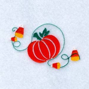 Picture of Pumpkin Stencil Machine Embroidery Design