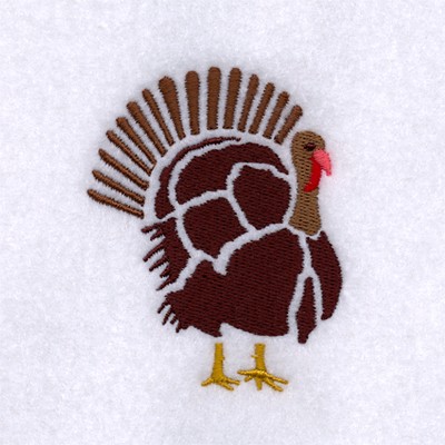 Turkey Stencil Machine Embroidery Design