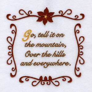 Picture of Go Tell it on the Mountain Machine Embroidery Design