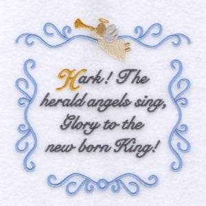 Picture of Hark the Herald Angels Machine Embroidery Design