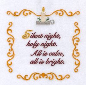 Picture of Silent Night Machine Embroidery Design