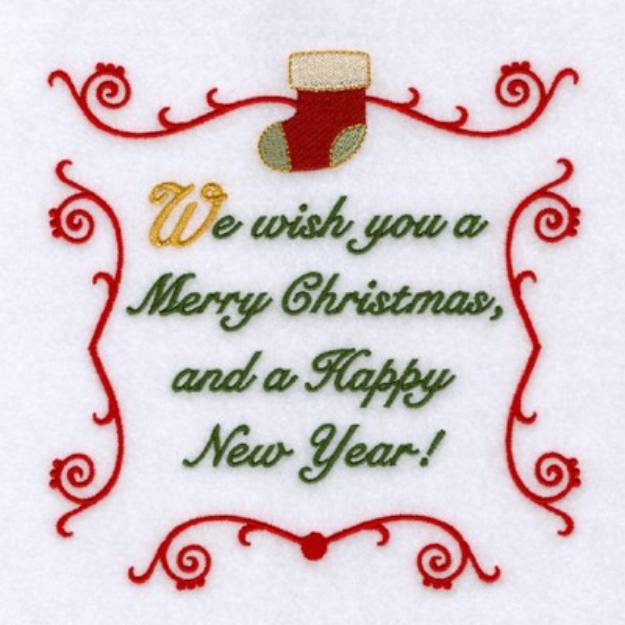 Picture of We Wish You... Machine Embroidery Design