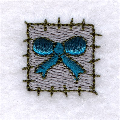 Bow Patch Machine Embroidery Design