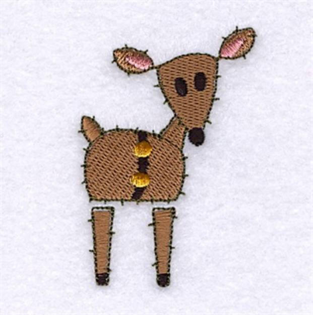 Picture of Reindeer Patch #1 Machine Embroidery Design
