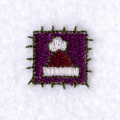 Santa Hat Patch Machine Embroidery Design