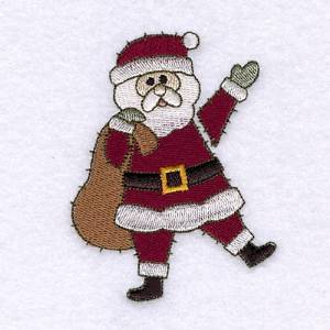 Picture of Santa Patch Machine Embroidery Design
