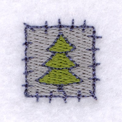 Evergreen Patch Machine Embroidery Design