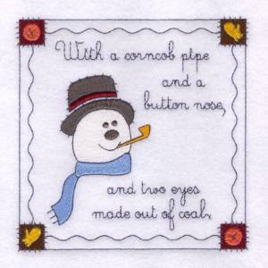 Picture of Frosty Square #3 Machine Embroidery Design