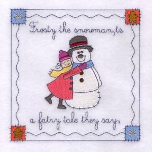 Picture of Frosty Square #4 Machine Embroidery Design