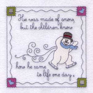 Picture of Frosty Square #5 Machine Embroidery Design