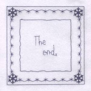 Picture of Frosty Square #6 Machine Embroidery Design