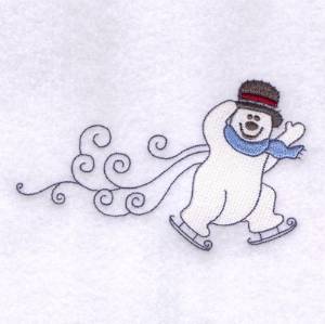 Picture of Frosty Skating Machine Embroidery Design