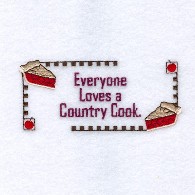 Country Cook Machine Embroidery Design