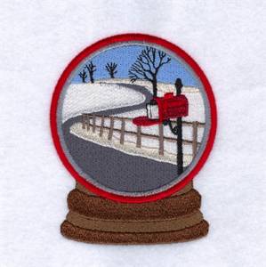 Picture of Country Road Globe Machine Embroidery Design