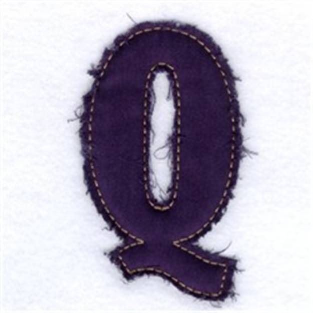 Picture of Fringed Alphabet Machine Embroidery Design