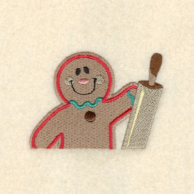 Gingerbread Pocket Pal Machine Embroidery Design
