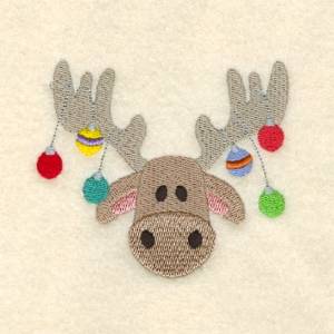 Picture of Moose Pocket Pal Machine Embroidery Design