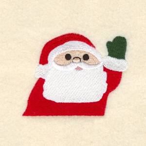 Picture of Santa Pocket Pal Machine Embroidery Design