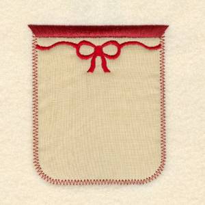 Picture of Ribbon Pocket Applique Machine Embroidery Design