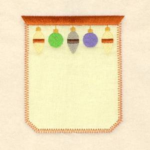 Picture of Ornament Pocket Applique Machine Embroidery Design
