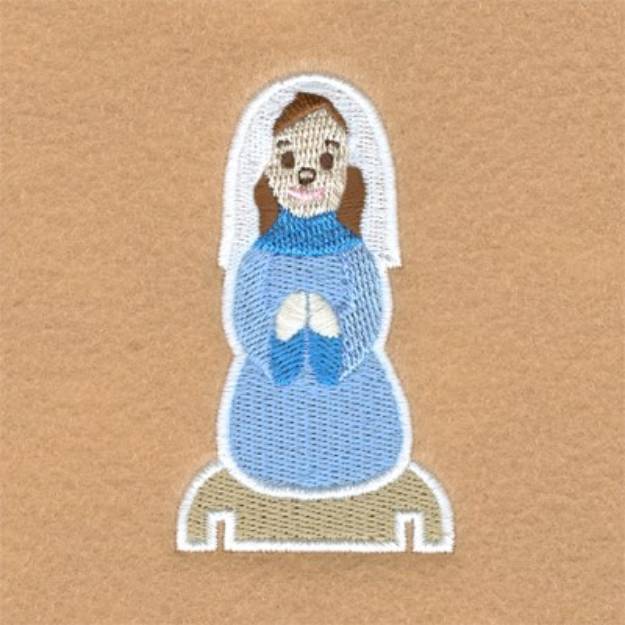 Picture of Creche Mary Machine Embroidery Design