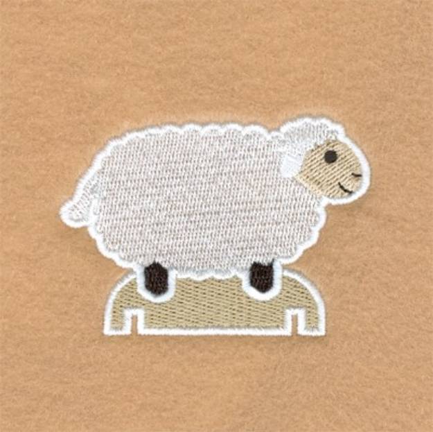 Picture of Creche Sheep Machine Embroidery Design
