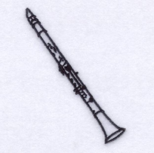 Picture of Clarinet Outline Machine Embroidery Design