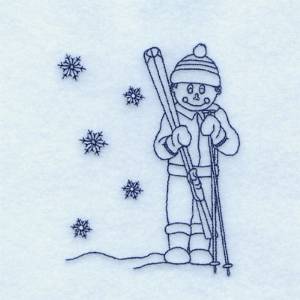 Picture of Ryan Skiing Machine Embroidery Design