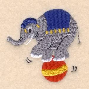 Picture of Circus Elephant Machine Embroidery Design