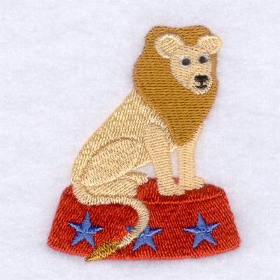 Circus Lion Machine Embroidery Design