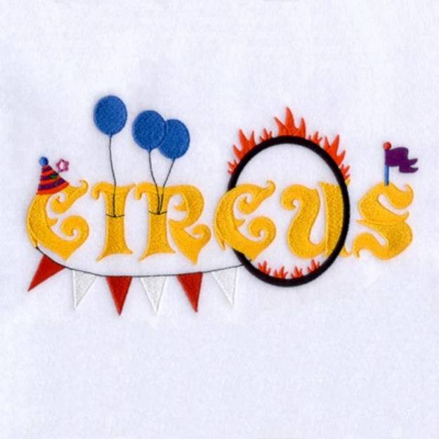 Picture of Circus Full Front Machine Embroidery Design