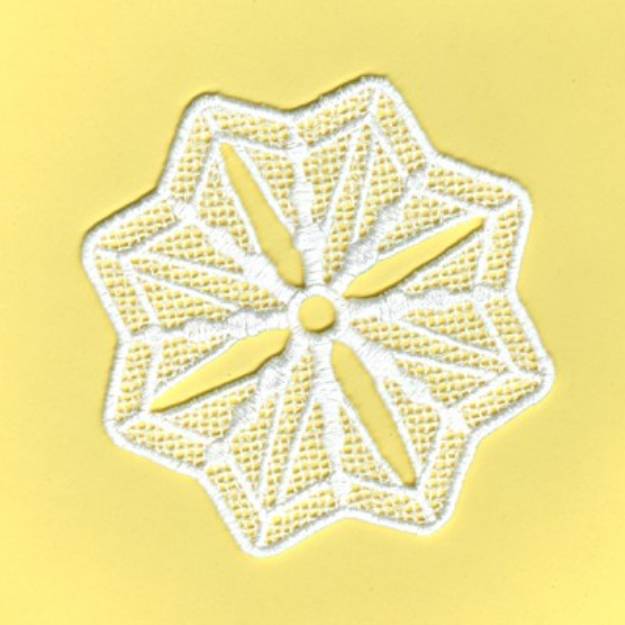 Picture of Lace Snowflake Machine Embroidery Design