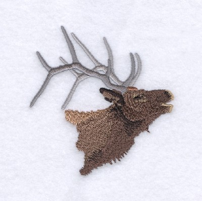 Elk Head Machine Embroidery Design