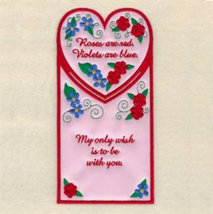 Picture of Be With You Card Machine Embroidery Design
