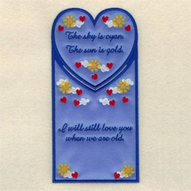 Picture of Still Love You Card Machine Embroidery Design