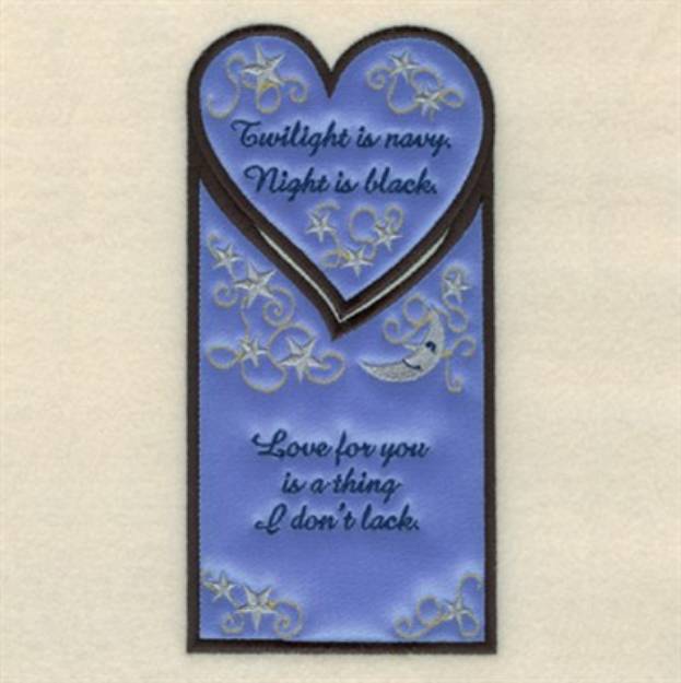 Picture of Love for You Card Machine Embroidery Design