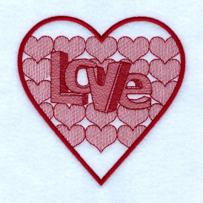 Love Toile Machine Embroidery Design