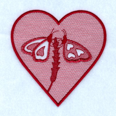 Butterfly Love Toile Machine Embroidery Design