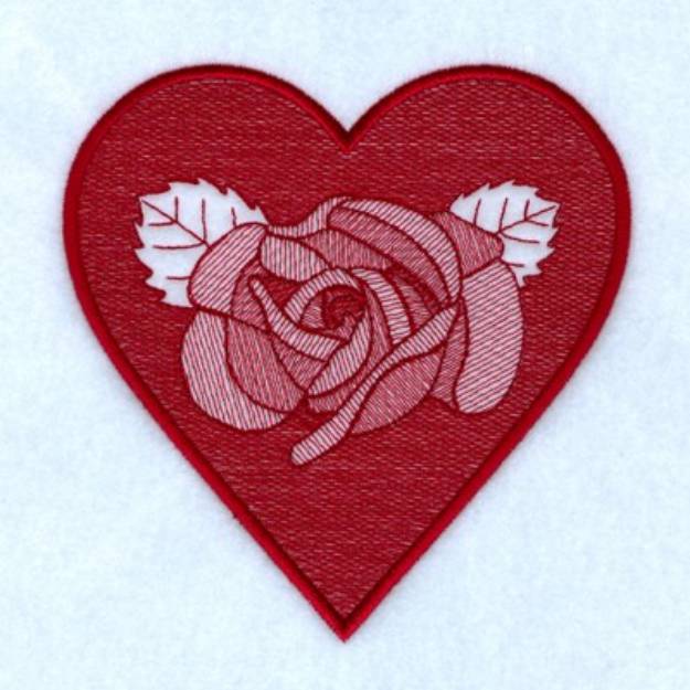 Picture of Rose Toile Machine Embroidery Design