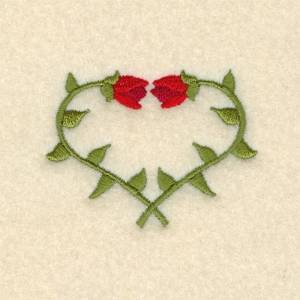 Picture of Heart of Roses Machine Embroidery Design