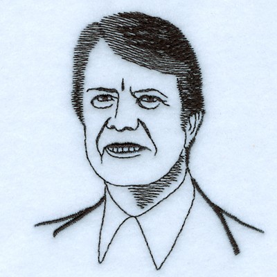 Jimmy Carter Machine Embroidery Design