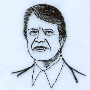 Picture of Jimmy Carter Machine Embroidery Design